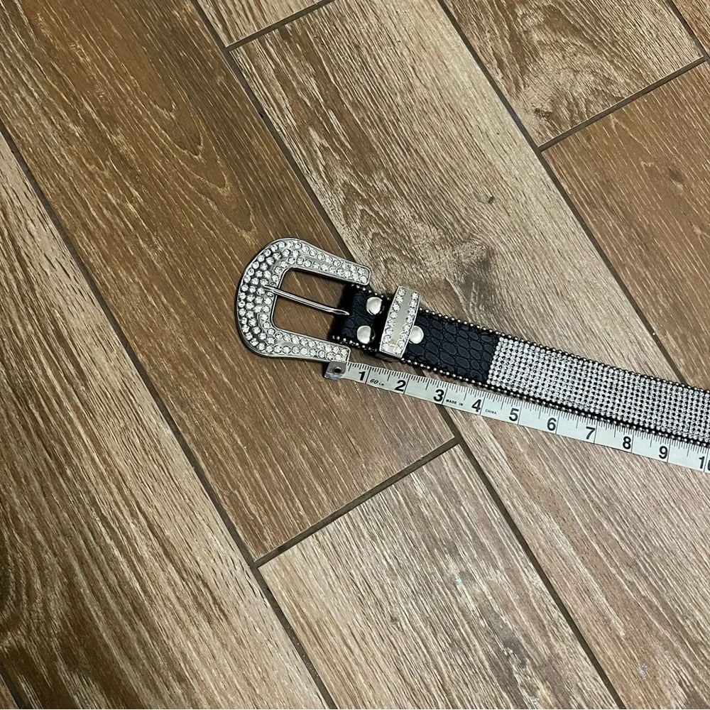 Rhinestones Western Leather Belt